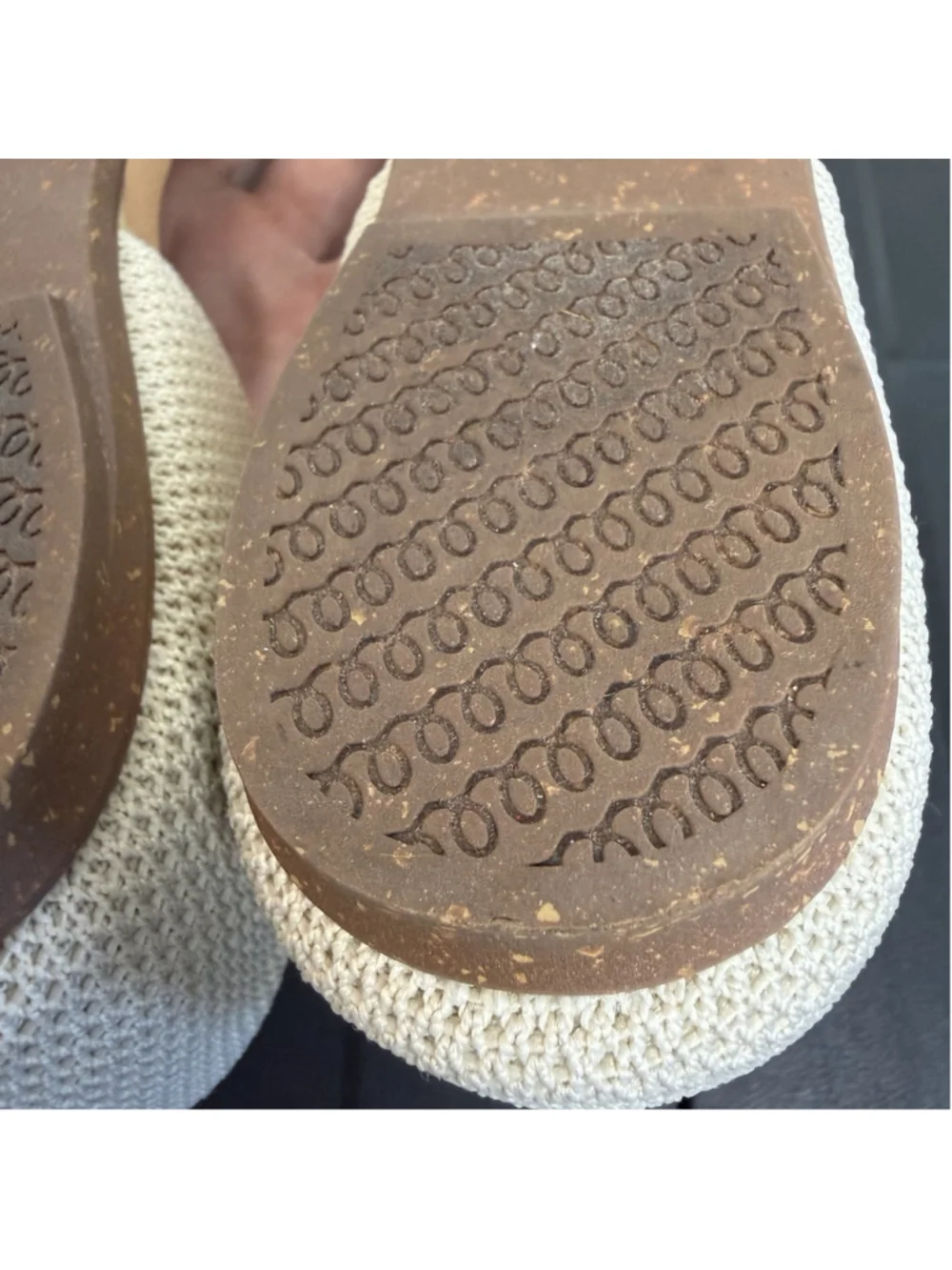 Rothy’s The D’Orsay Point Flat Conch Raffia Knit Size 9 EUC Slip On Comfort